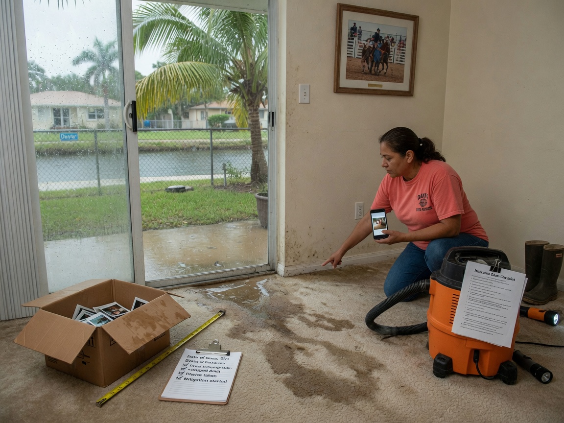 Insurance Claim Tips for Water Damage in Davie