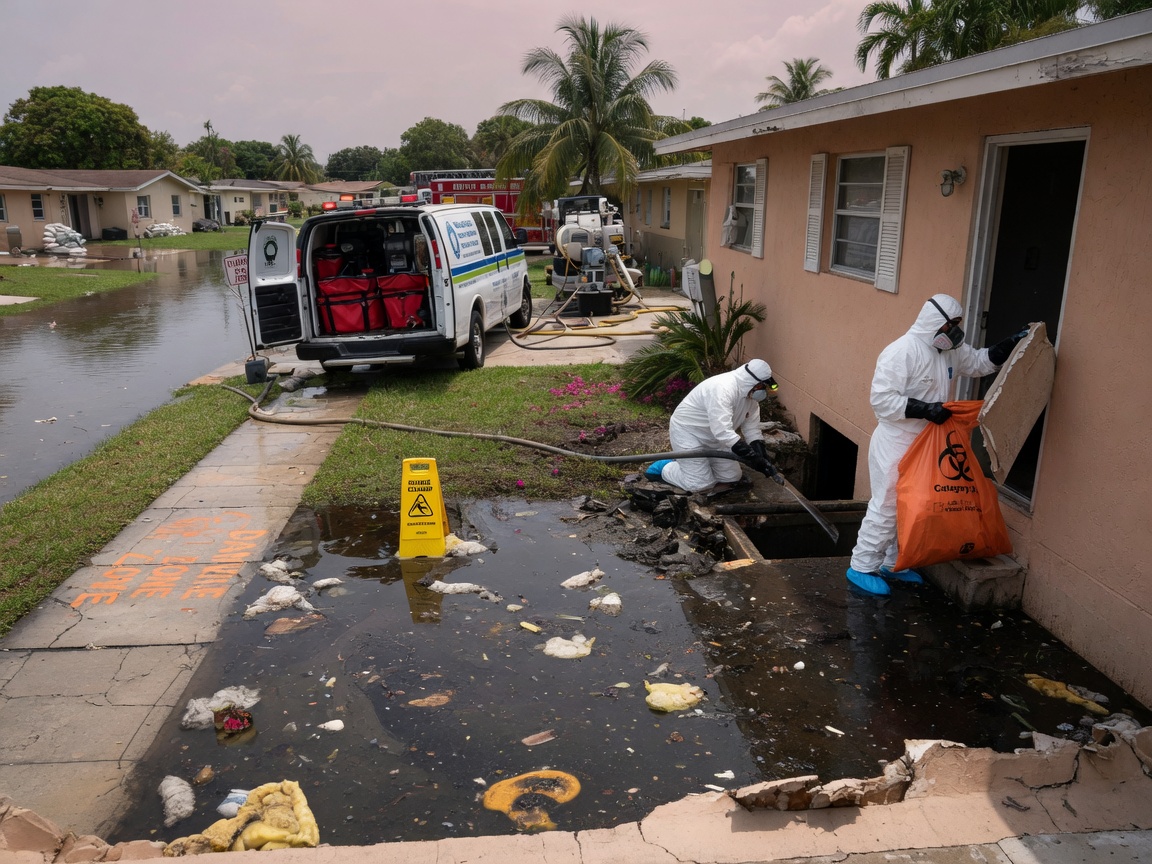 Responding to Sewage Backup in Davie Flood Zones