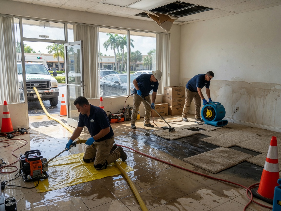 Water Damage by EZ Dry Restoration in Davie, FL